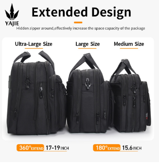 Large Capacity Briefcase Bag Men Business Bag 15.6"/17"/19" Laptop Bag Shoulder Bags Canvas Handbags Notebook Bag Messenger Bags