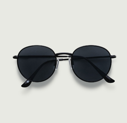 Jett Charcoal (Round Fashion Sunglasses for Men and Women)