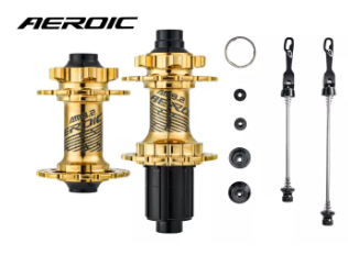 AEROIC AM-9.2 Oil Slick Bike Hubs 8/9/10/11Speeds Sealed Bearing MTB Mountain Front Rear Quick Release Set Thru 32Holes Disc Brake Rear 4 Bearings 6 Pawls Bicycle Parts