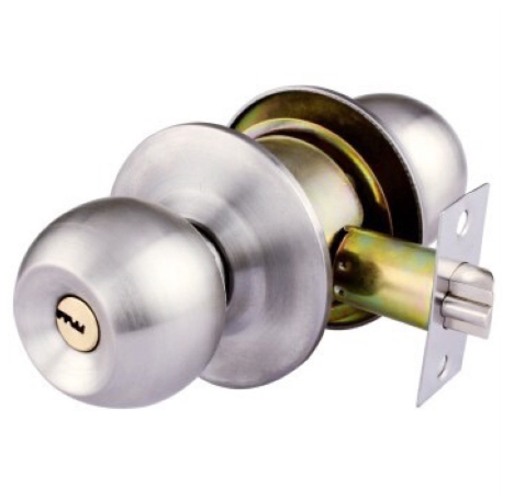 Ares Cylindrical Door Knob Entrance Lockset Goal lock