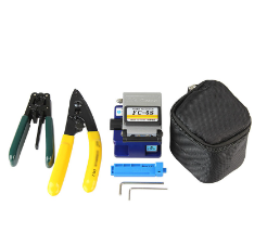 Ftth Splice Fiber Optic Tool Kits Fibre Stripping and Fiber Cleaver