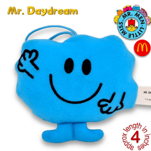 Mr Men Little Miss 2001 McDo Hanging Plushies Bag Charm Stuffed Toys M3