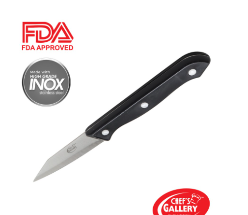 Chef's Gallery Inox Stainless Steel Paring Knife | 100% Food Grade Material