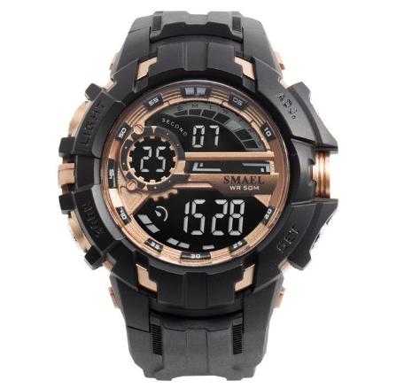 SMAEL 1610 Men LED Digital Clock Wristwatches Electronic Big Dial Men's 50M Waterproof Outdoor Sports Watch M4