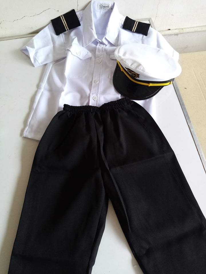 Pilot costume One Color Terno For Kids