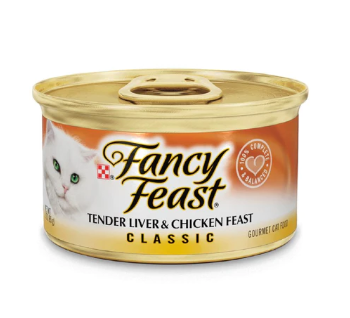 Fancy Feast  Classic Tender Liver & Chicken Feast  Adult Wet Cat Food  85g