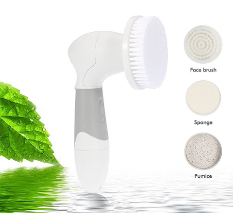 Sonic Facial Cleaning Brush Waterproof Spin Electric Face Facial Cleansing Brush Waterproof Spin Face Brush 5-IN-1 Body Cleansing Brush