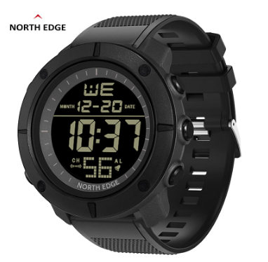 NORTH EDGE New Men's Digital Military Watches 50M Waterproof Sports Stopwatch Army Clock