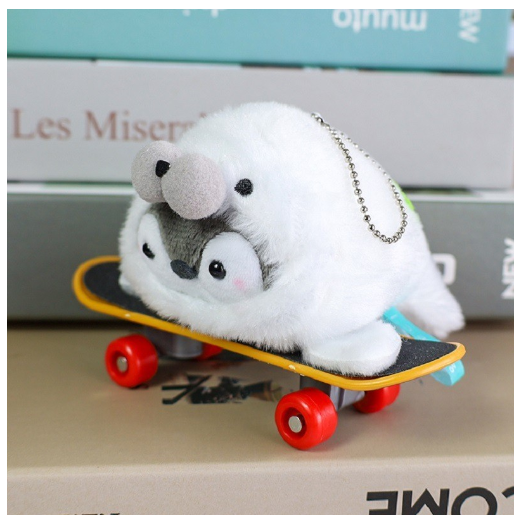 Koi Penguin Plush Doll Small Pendant Bag Pendant Charm Doll Keychain Toy Doll F32