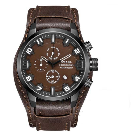 SMAEL 9076 Watch Men New Fashion Sport Quartz Clock Mens Watches Top Brand Luxury Chronograph Waterproof Watch M1