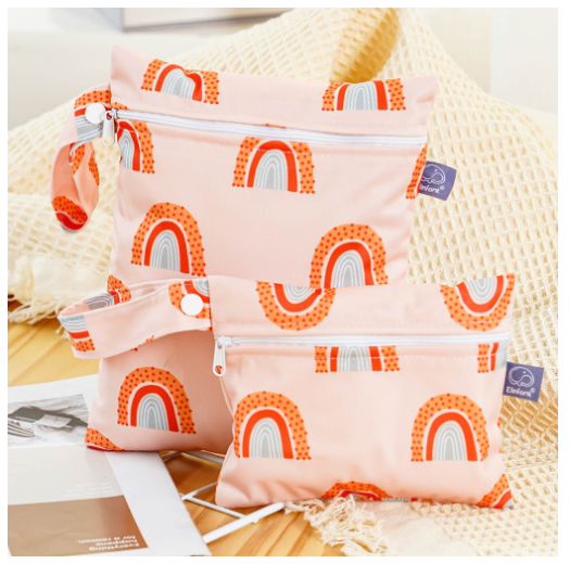 Reusable Waterproof Wet Bag Perfect For Cloth Diapers Breast Pump Parts Beach Pool Gym Stroller C5