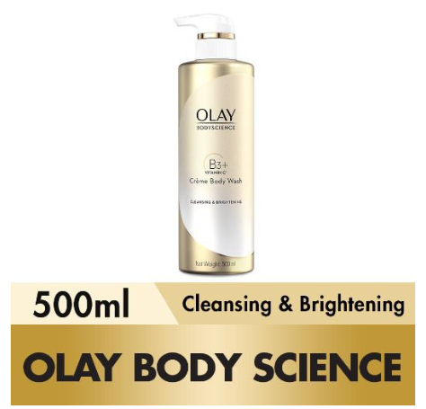 Olay Crème Bodywash Cleansing and Brightening 500ML