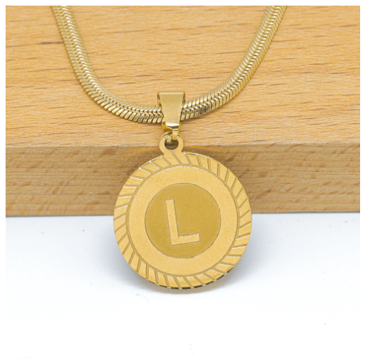 Laj High Quality Stainless Steel Letter Pendant Necklace with Free box L