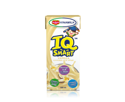 Del Monte Vinamilk  Iq  Smart Vanilla Flavored Milk Drink with Omega  3 & 6  180ml