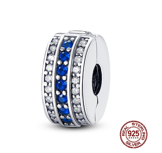 Fit Original Pandora Bracelet Beads Pendant 925 Sterling Silver Love Positioning Buckle Series Colorful Women Jewelry DIY Gift S02