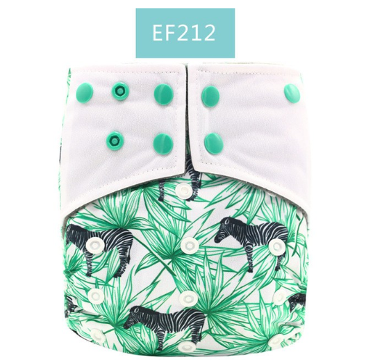 Happyflute Baby Cloth Diapers Double Gusset Bamboo Charcoal Inner Washable Cloth Nappy Without Insert D2