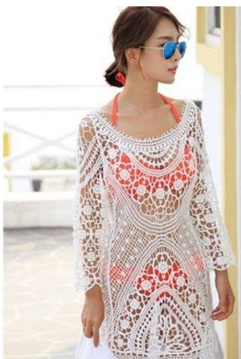 Cover Up See Through Lace Dress