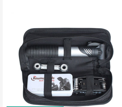 Ready to Use Bike Tire Repair Patch Tool Kit Complete Set with Frame Tube with Portable