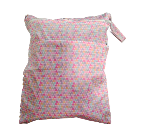 30x37cm Cloth Diaper Wet Dry Bags Double Zipper Mixed Color Printed Portable Waterproof Dag Storage Bag Swimwear Bag C37