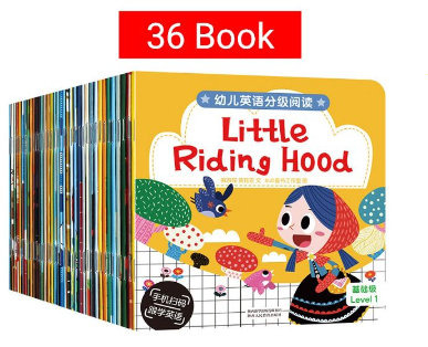 36 Books English Short Story Book for Kids Early Education