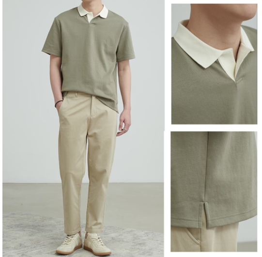 Korean Trending Plain Polo Shirt Korean Loose Casual Polo For Men Fashion Personality Youth Popular Summer Thin White Half Sleeve Lapel Shirt For Men