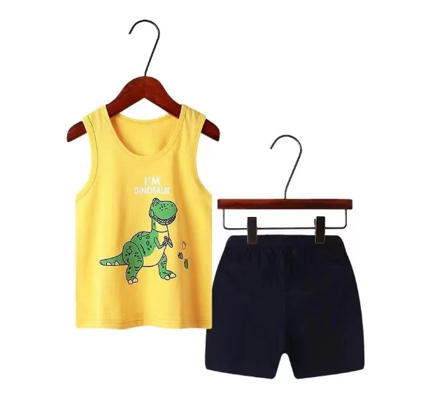 Baby Corp (0-4Y) Boy Clothes Terno for Kids Boys Fashion Sando Shorts Set Summer Tshirt D12