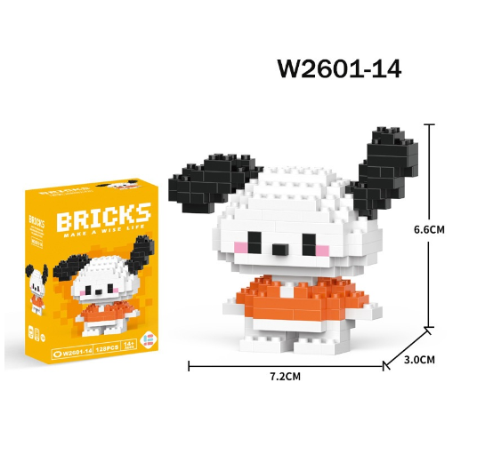 Mini Building Block Assembled Small Particles Bricks Toys For Kid Birthday Gift Cute Cartoon Blocks M23
