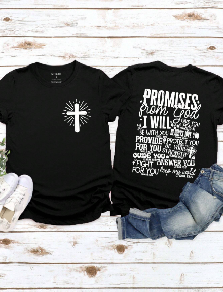 SHEIN LUNE 1pc Slogan Graphic Tee Summer