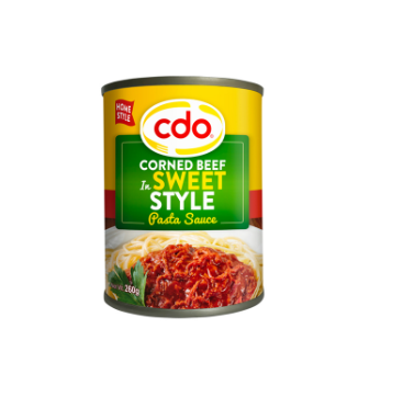 Cdo Corned Beef in Sweet-Style Pasta Sauce 260g