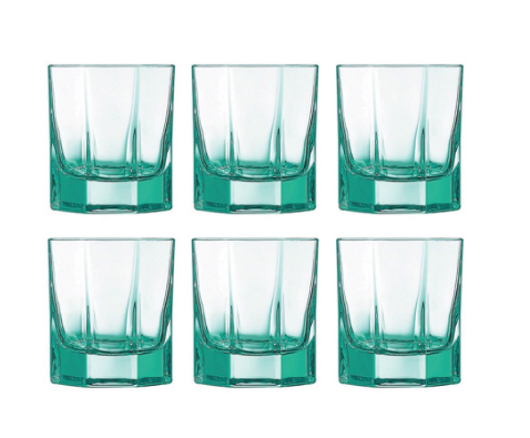 Octime Ice Green 6pcs 30cl O/F Water Juice Drinking Glass Tumbler Set