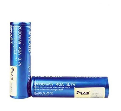 Cylaid blue 18650 2600MAH 40A pair