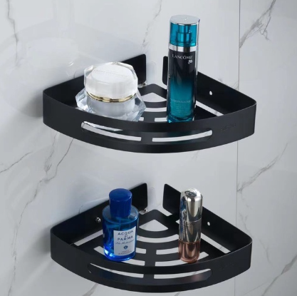 Heavy Duty Stainless Steel Black Bathroom Shelf Organizer Shower Storage Rack Corner Shelves