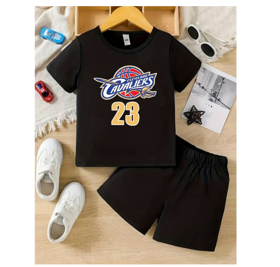 Boys Shirt Suits Baby Polo Terno Clothes 0-5 years Child Print Shirt and Shorts Terno for KidSorts Two Sets of Kids S2