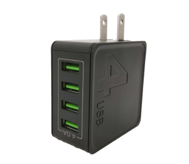 Awei C-867 Charger 4-Port USB Output Charging 4.0A Wall Charger for Mobile Phone