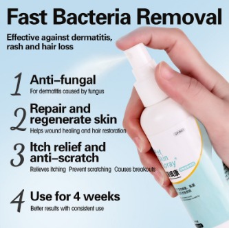 Pet Skin Treatment Dogs Pet Anti Fungal Spray Cat Skin Disease Safe Effective Treatment Tick Flea