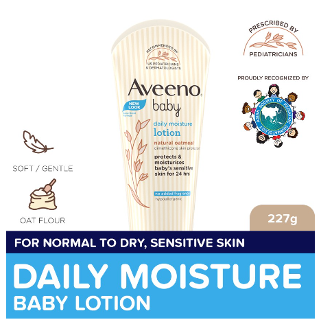 Aveeno Baby Daily Moisture Lotion 227g - Newborn, For Sensitive Baby Skin, Baby Body Lotion