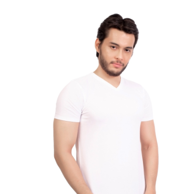 Hanes Smart Fit High V-neck