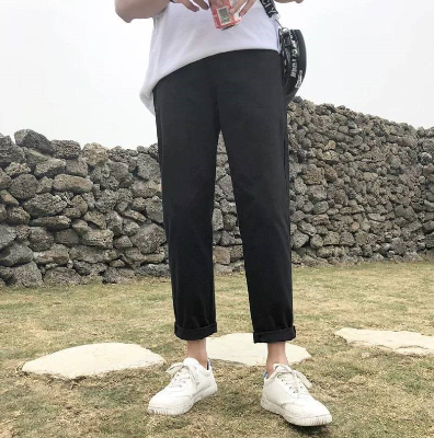 Cargo elastic casual pants