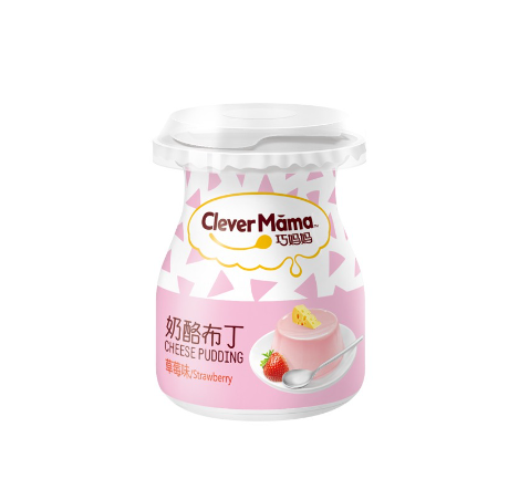 Clever Mama Strawberry & Original Cheese Pudding 118g
