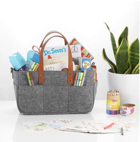 Baby Diaper Caddy Organizer Baby Portable Nursery Bin Car Storage Basket for Toys Tote Bag Basket