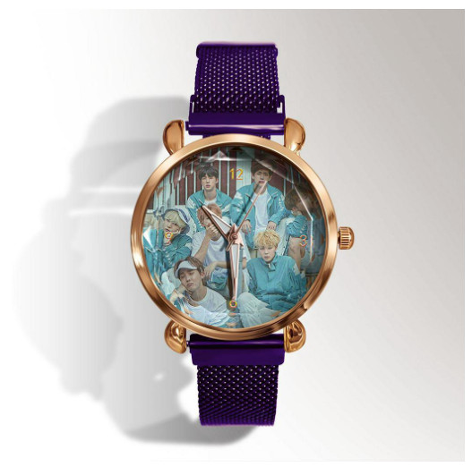 New BTS bulletproof youth group around fashion Korean students girls watch Korean cartoon WATCH QUARTZ WATCH F15