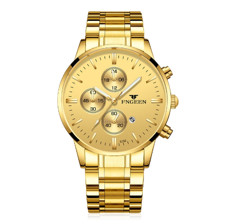FNGEEN 5128 Men's Quartz Watch ALL GOLD