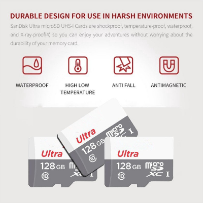 Ultra A1 microSD Memory Card SD Card 120MB/S Class 10 - (128GB/256GB/400GB/512GB)