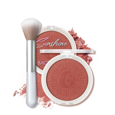 SACE LADY Blush Powder Long Lasting Cheek Blush High Pigment Natural-Looking Lightweight Face Makeup 3 Colors