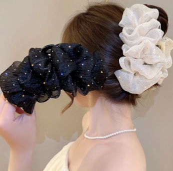 Cloud Double-sided Bow Knot Bubble Claw Hairpin Female Korean Fashion High Sense Princess Head Shark Clip Head Jewelry for Women