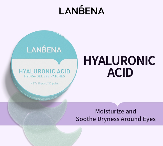 LANBENA Hyaluronic Hydra-Gel Eye Patches Eye Mask Eye Care Anti-Aging Whitening Moisturizing 60PCS
