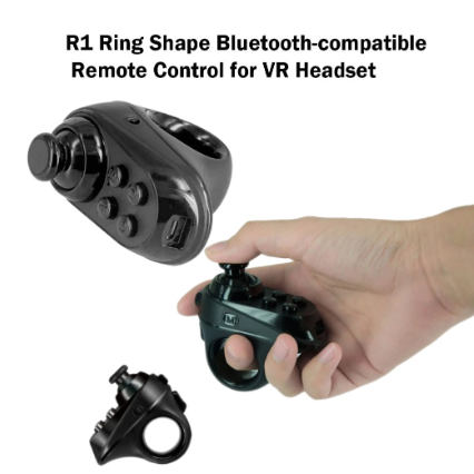R1 Ring Shape Bluetooth-compatible VR Remote Controller Wireless Gamepad for iPhone Android Phone VR Headset