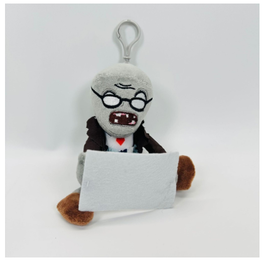 10cm Plants vs. Zombies Plush key chain PVZ Plush Doll Pendant Peashooter Sunflower Ice Dolls Zombie Rag Accessories Doll PVZ23