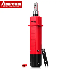 AMPCOM Punch Down Tool Type 110 Network Cable Tool With Two -Blade Telephone Impact Terminal Mounting Tool