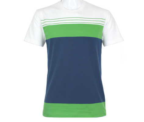 Cubic Men Round Neck Tees T-shirt Stripes Shirt Top Top for Men